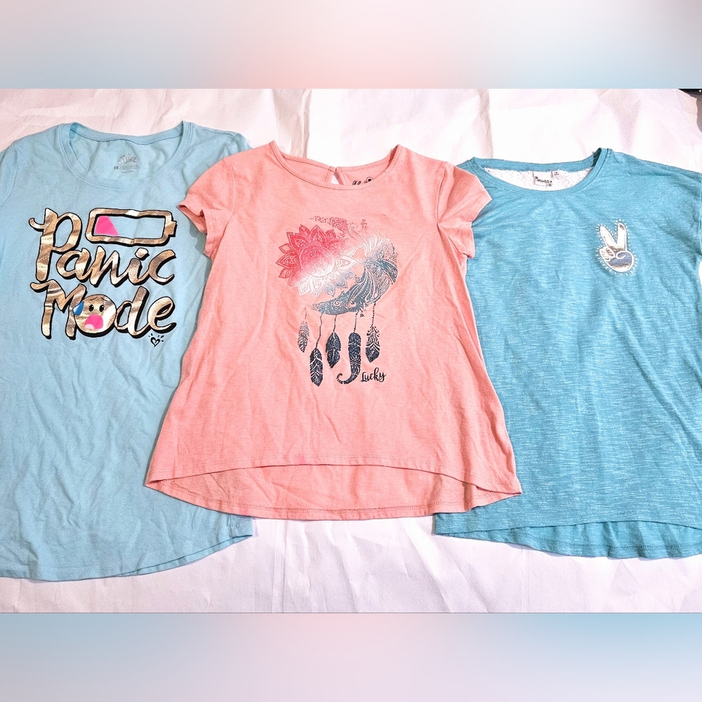 A Lot of 3 Girl's Tops, Youth Size 12 - 14